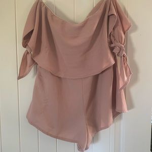 White Fox pink playsuit